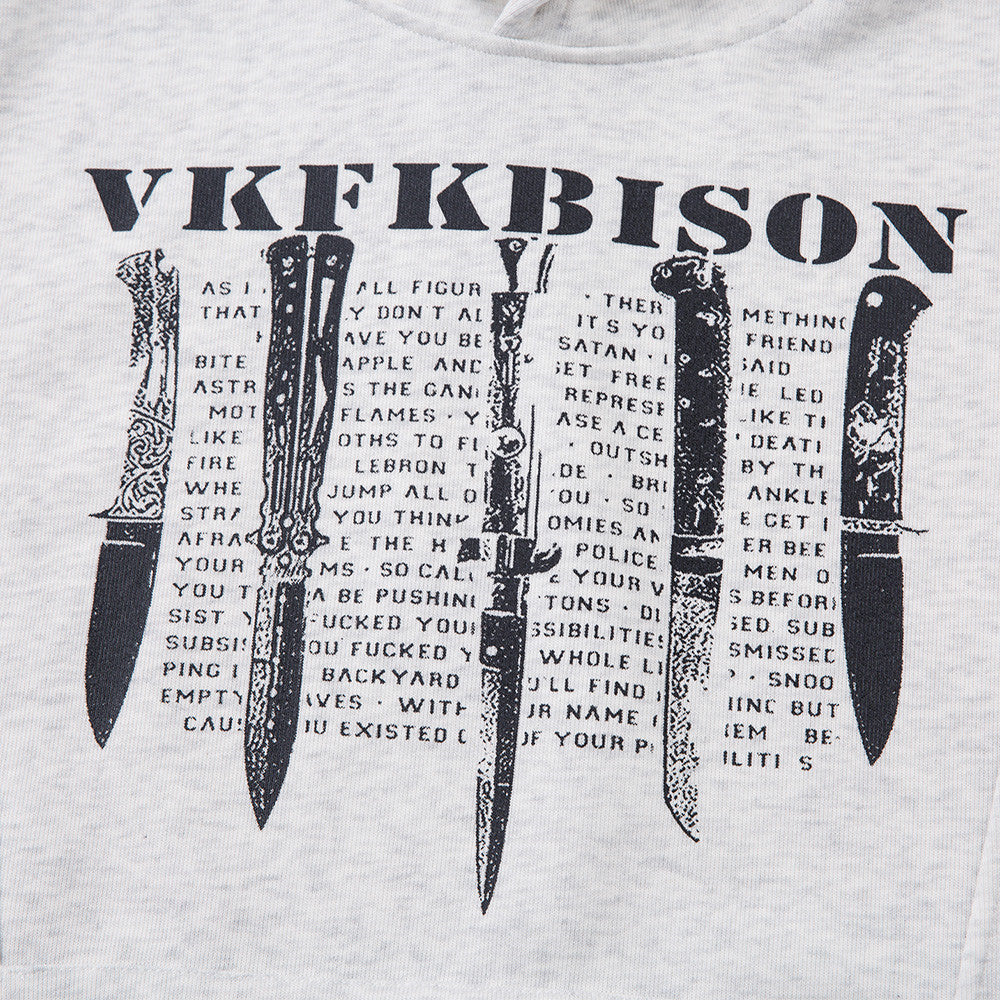 VOIDLINE™ Printed Letter Hooded Sweatshirt