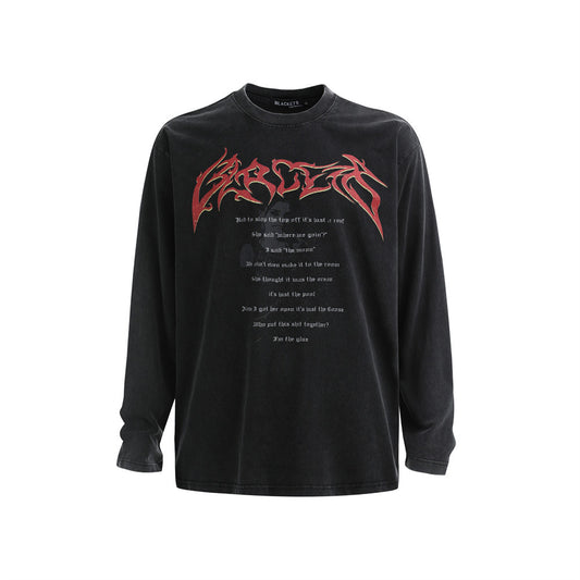 VOIDLINE™ Sanskrit Printed Long Sleeved Shirt